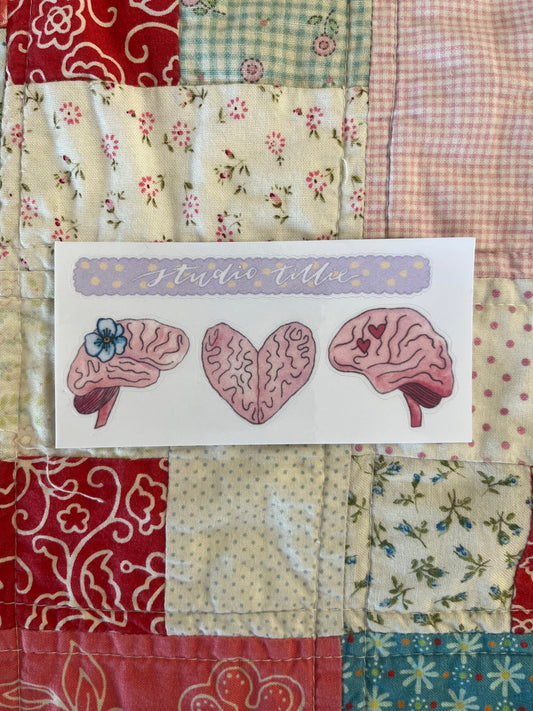 Mini Brain Sticker Sheet